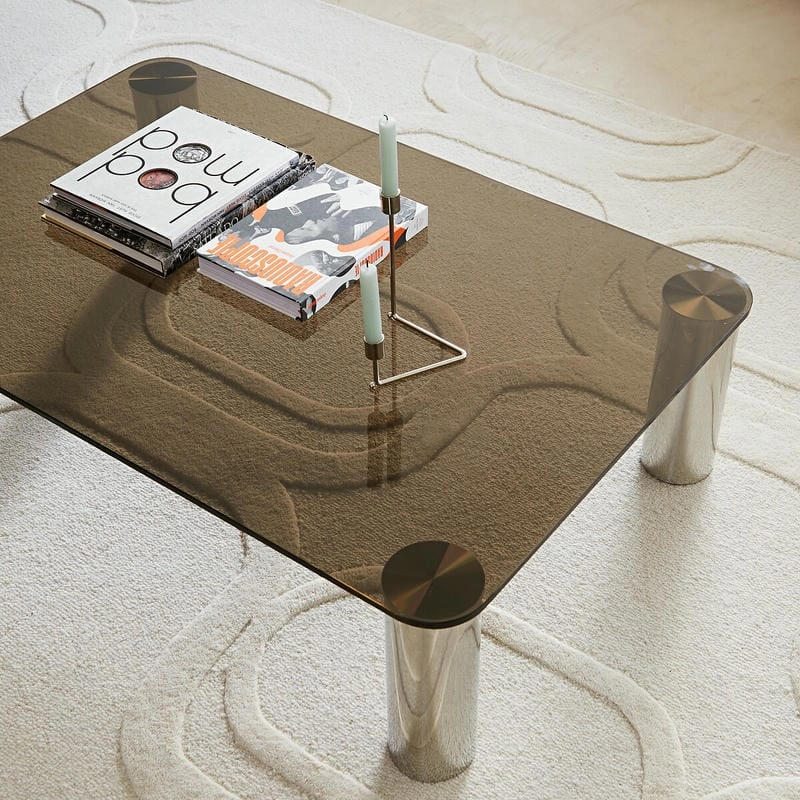 Bàn trà mặt kính đẹp tinh tế nâng tầm không gian