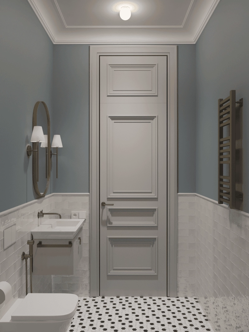 Nhà vệ sinh tân cổ điển đẳng cấp nâng cao giá trị nhà