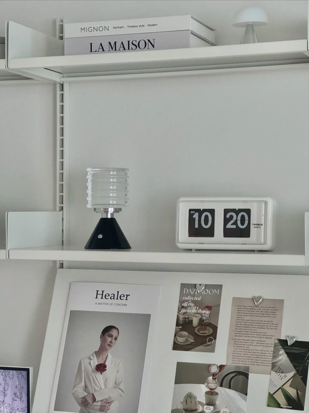 Bảng ghi chú có đèn led trang trí bàn làm việc