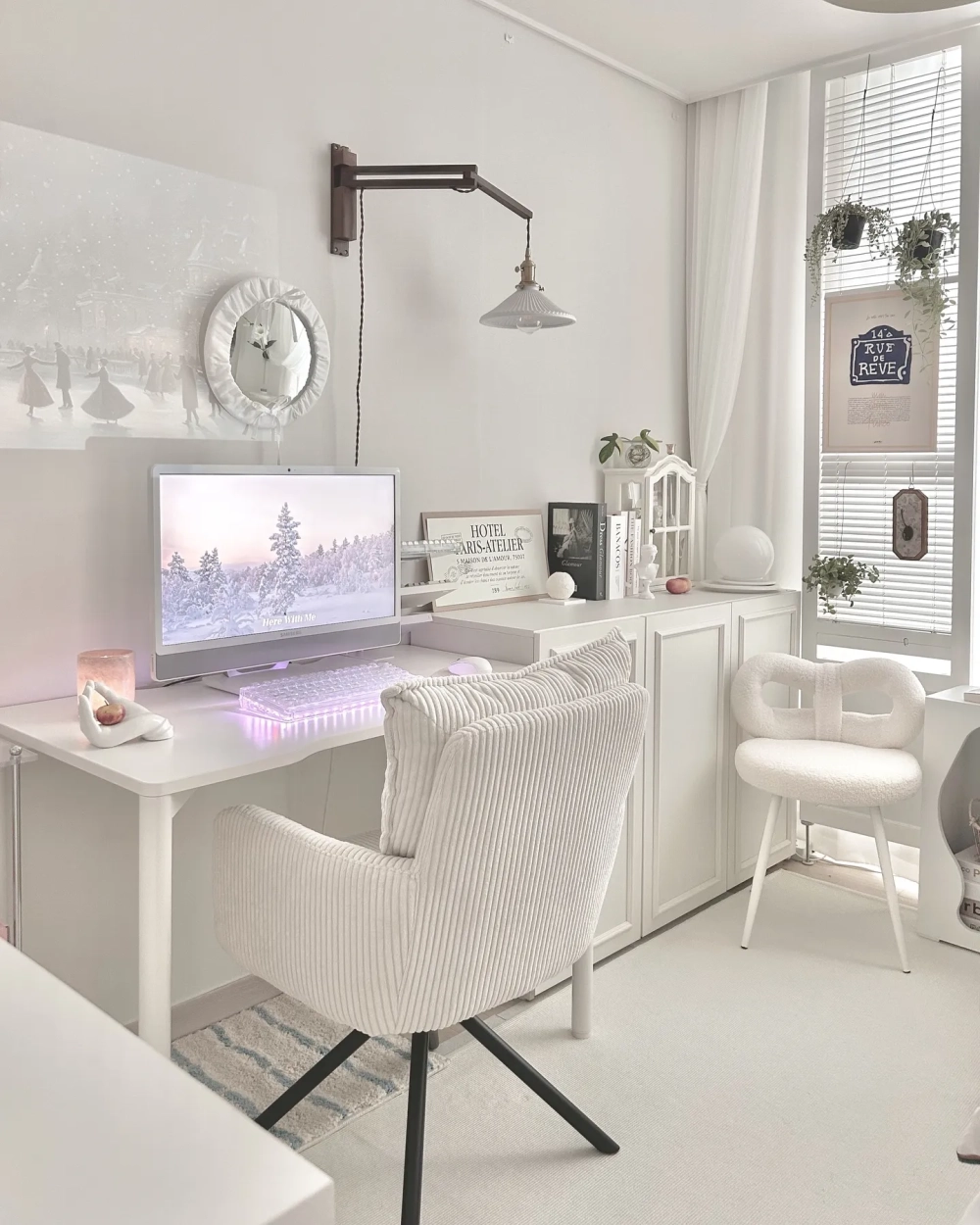 Tượng phi hành gia mini bằng gốm làm đồ decor để bàn độc đáo