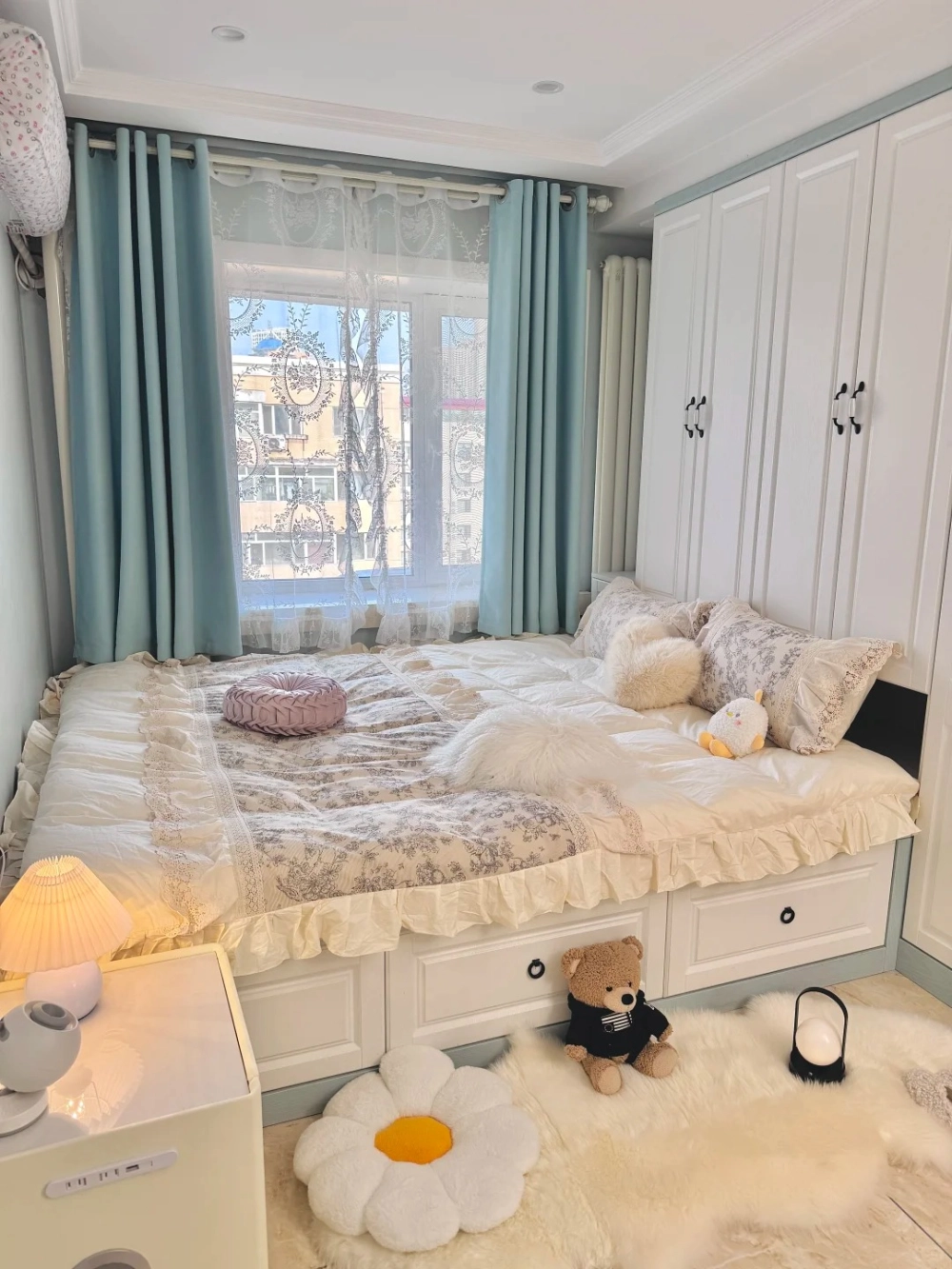 Mẫu giường đơn có ngăn kéo cho bé tiết kiệm diện tích