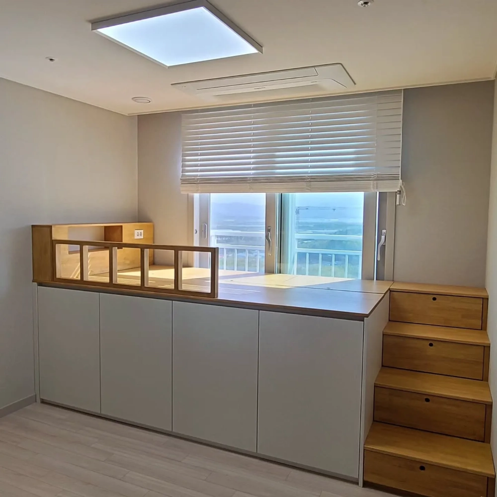 Mẫu giường ngủ hiện đại không chân tích hợp ngăn kéo chứa đồ