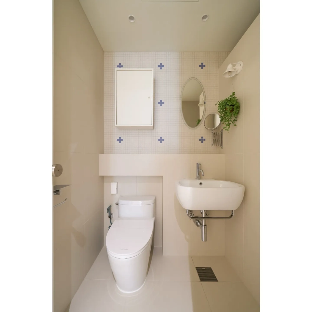 Tối ưu diện tích nhỏ với thiết kế phòng tắm hiện đại