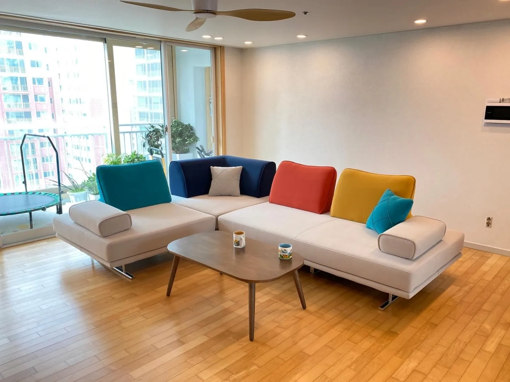 Sofa góc chữ L phong cách Scandinavian thanh lịch đơn giản