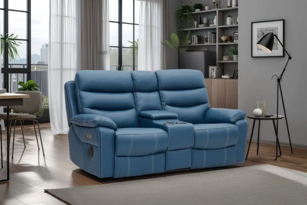 Mẫu sofa thông minh tích hợp công nghệ điều khiển điện tử hiện đại cho phòng khách