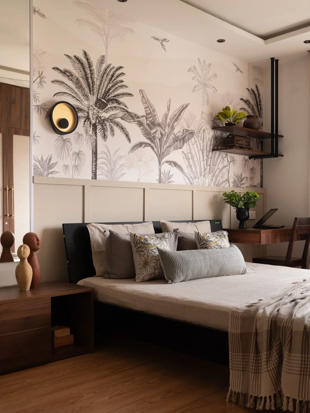 Phòng ngủ nhỏ phong cách Vintage nhẹ nhàng và gần gũi